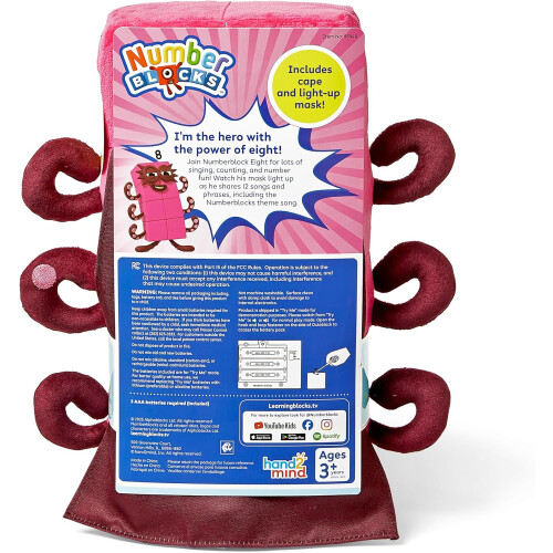 Learning Resources Learning Resources Numberblocks Sing-Along Superhero Octoblock Plush 2