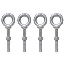 1/2' x 6' Shouldered Pattern Eye Bolt with Nut  Anchor Point Rigging  Pack of 4