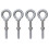 1/2' x 6' Shouldered Pattern Eye Bolt with Nut  Anchor Point Rigging  Pack of 4 1