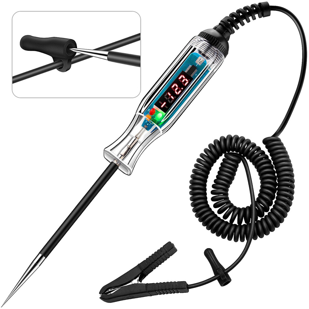 Upgraded 3-72V Led Digital Automotive Circuit Tester, Dc Voltage Test With Voltmeter Light 940534624603