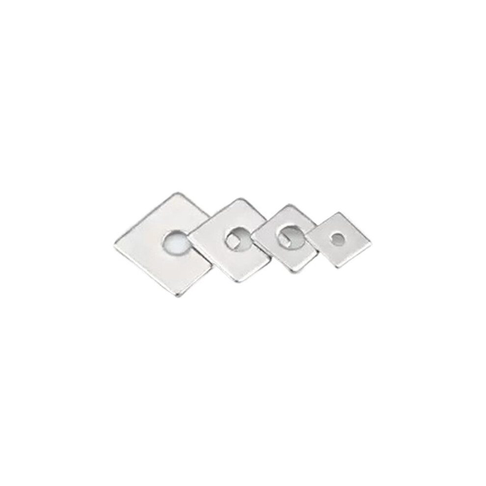 Square Washers 304 A2 Stainless Steel Square Flat Washers Flat Pad Spacer Gasket M1.2 M30(M5x20x1.5(20Pcs)) 820064724793