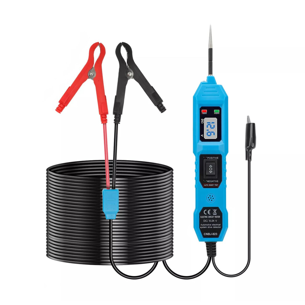 Automotive Circuit Tester 3.5-36V Dc With Lcd Display Dual Color Polarity Indicator 940534625105