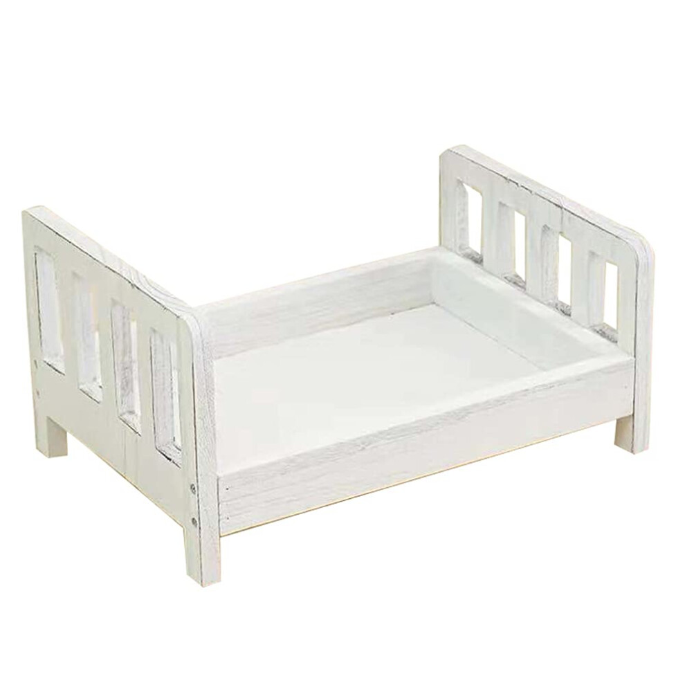 Baby Photography Bed Prop Born Posing Prop Wooden Bed Retro Detachable Background Prop, For Studio, Workshop, Family Photography Accessories 940534625242