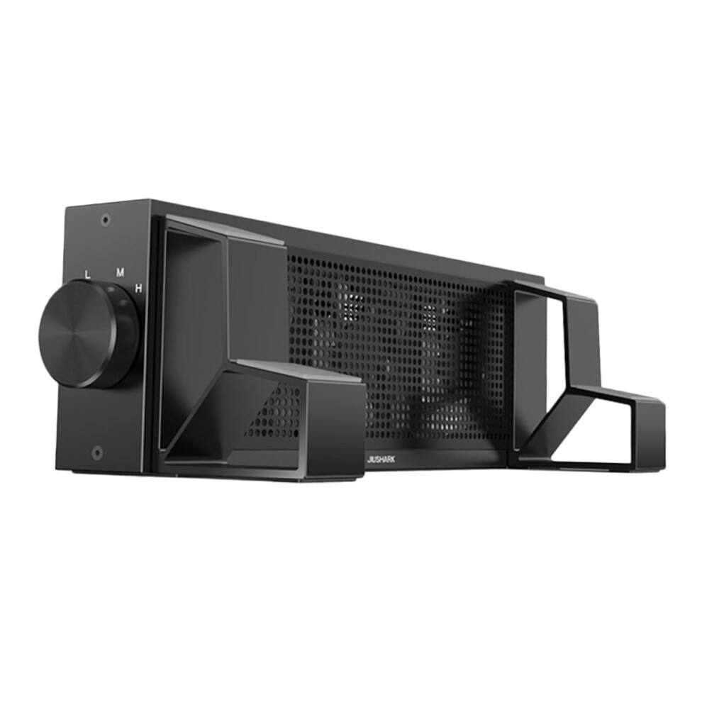 1 Set Notebook Cooler Cooling Holder Gaming Laptop Radiator Notebook Heightened Stand Heat Dissipation Rack Aluminum Black 940534625860