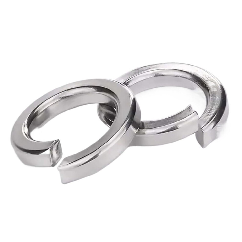 5~1000Pcs 304 Stainless Steel Spring Washer Split Lock Elastic Gasket Elastic Gasket M1.6 M2 M2.5 M3 M4 M5 M6~ M30(M16(20Pcs)) 940534626010
