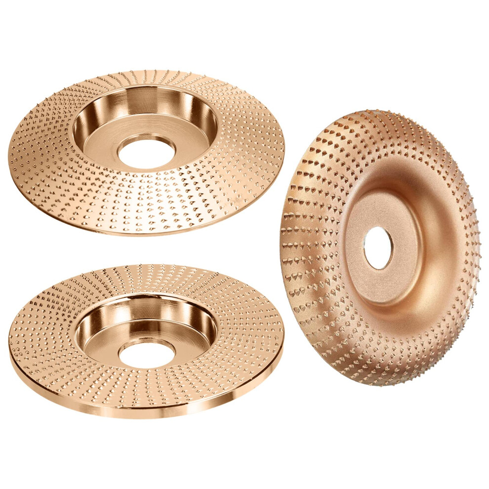 Tungsten Carbide Grinding Wheel Pack 3 Wood Carving Discs For 4' Or 4 1/2' Angle Grinders 820064725806