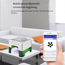 Mini Laser Engraving Machine , 1.6W Laser Power, for Woodwork, Wireless BT App Control for Tag Birt