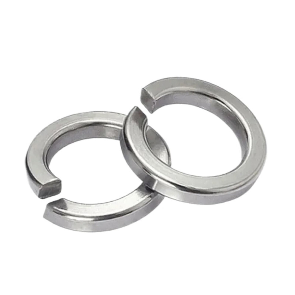 200Pc Spring Washer 304/316 Stainless Steel Split Lock Elastic Gasket M1.6 M2 M2.5 M6 M8 M10 M12 M14 M16 M18 M20(304,50Pcs M8) 940534626348