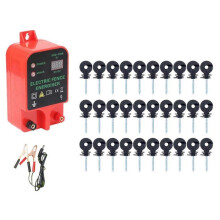 10KM Electric Fence Livestock High Voltage Pulse Controller Waterproof LCD Display Electric Fence I
