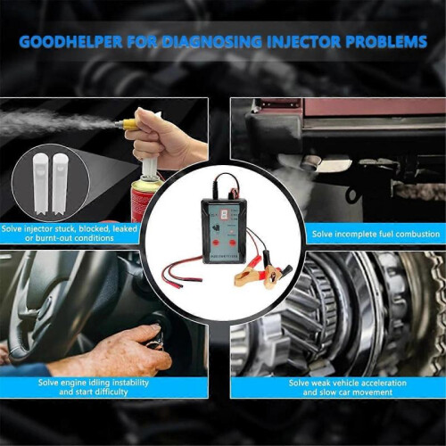 Upgraded Fuel Injector Tester & DIY Cleaning Tool - Test Two Injectors Simultaneously 8 Pulse Power 2