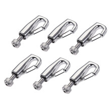 6pcs 7.5mm Open Adjustable Copper Picture Hanging Wire Hooks for Home Art Gallery Display Kit