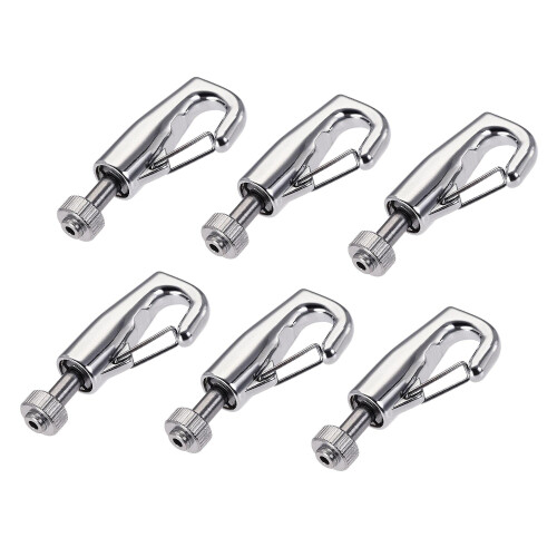 6pcs 7.5mm Open Adjustable Copper Picture Hanging Wire Hooks for Home Art Gallery Display Kit