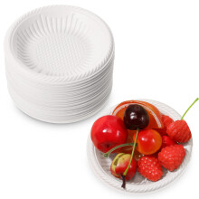 50 Pack Small Paper Plates 4 Inch Dessert Paper Plates White Disposable