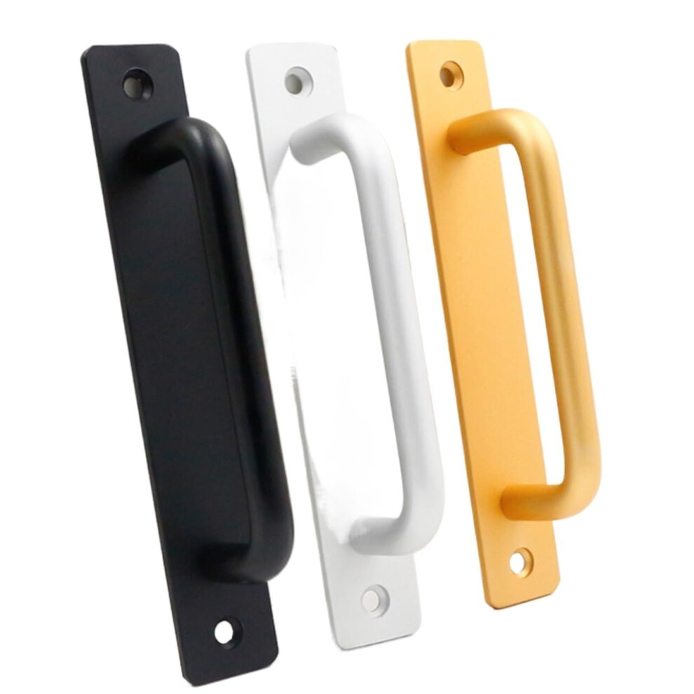 Pull Handle 5Pcs Door Handle Cabinet Pulls Aluminum Push Pull For Drawer, Closet, Kitchen(Black S) 820064726100