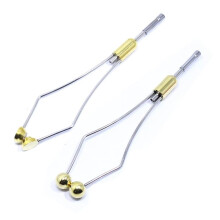 Pack of 2 Styles Ceramic tip Heavy Bullet Head Fly Tying Standard Bobbin Holder or with Hollow Ball Grip Fly Fishing