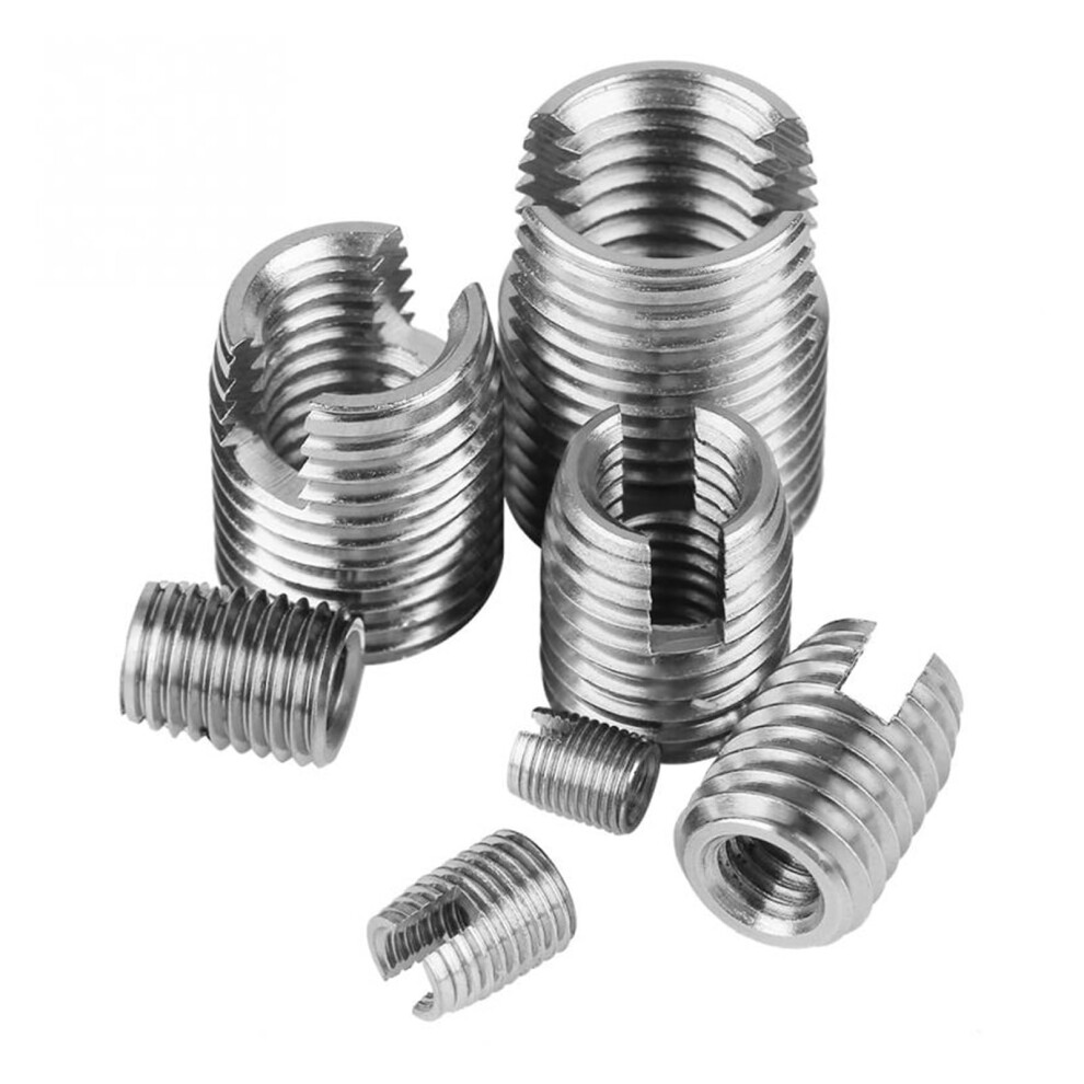 50Pcs Stainless Steel Thread Insert Set Inner Thread Self Tapping Thread Inserts Reinforce Thread Repair Tool Ferreteria Nicely 940534626966