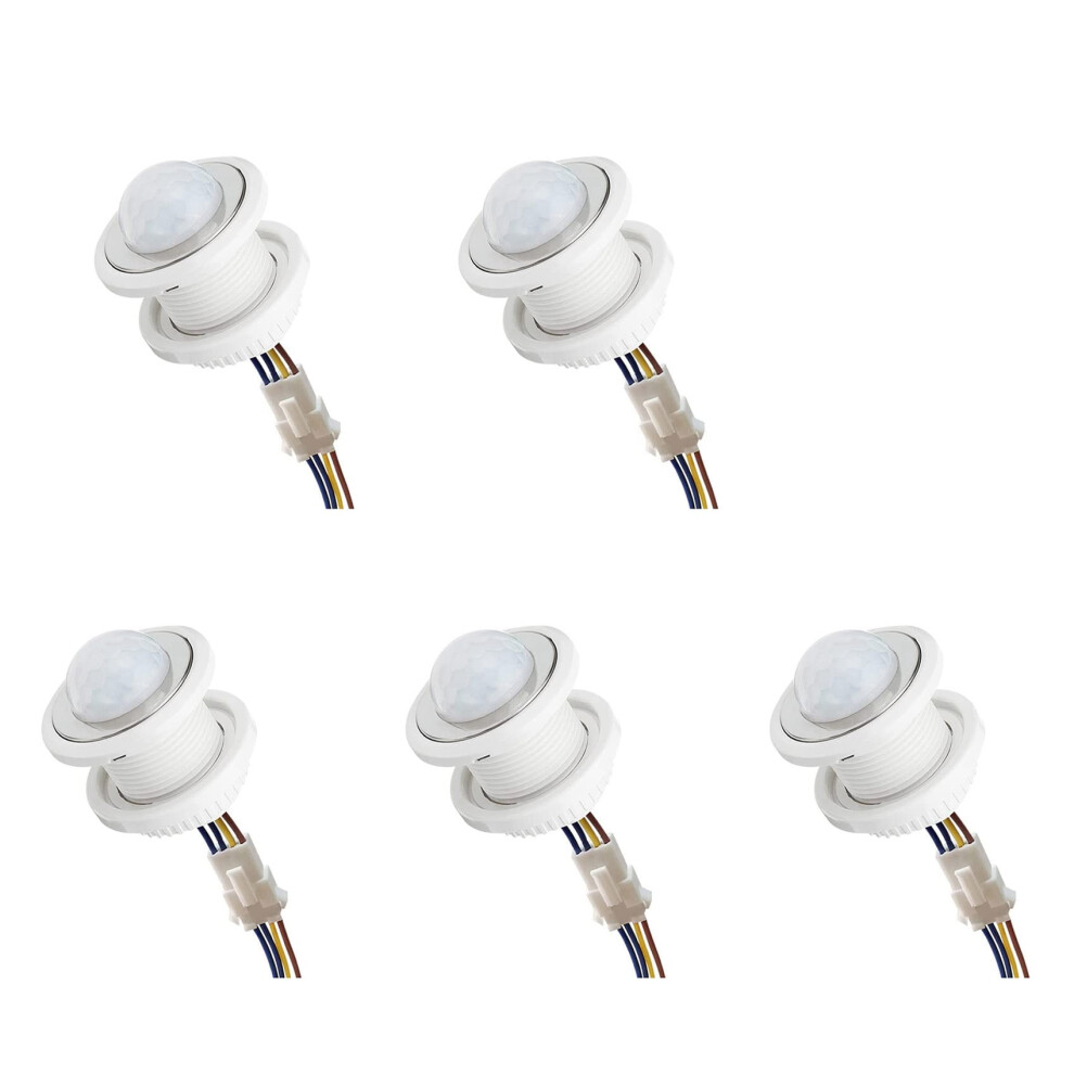 5X Mini Motion Sensor Light Switch 110-220V Pir Sensor Smart Detection Time Delay Adjustable Infrared Induction Detector 940534627178