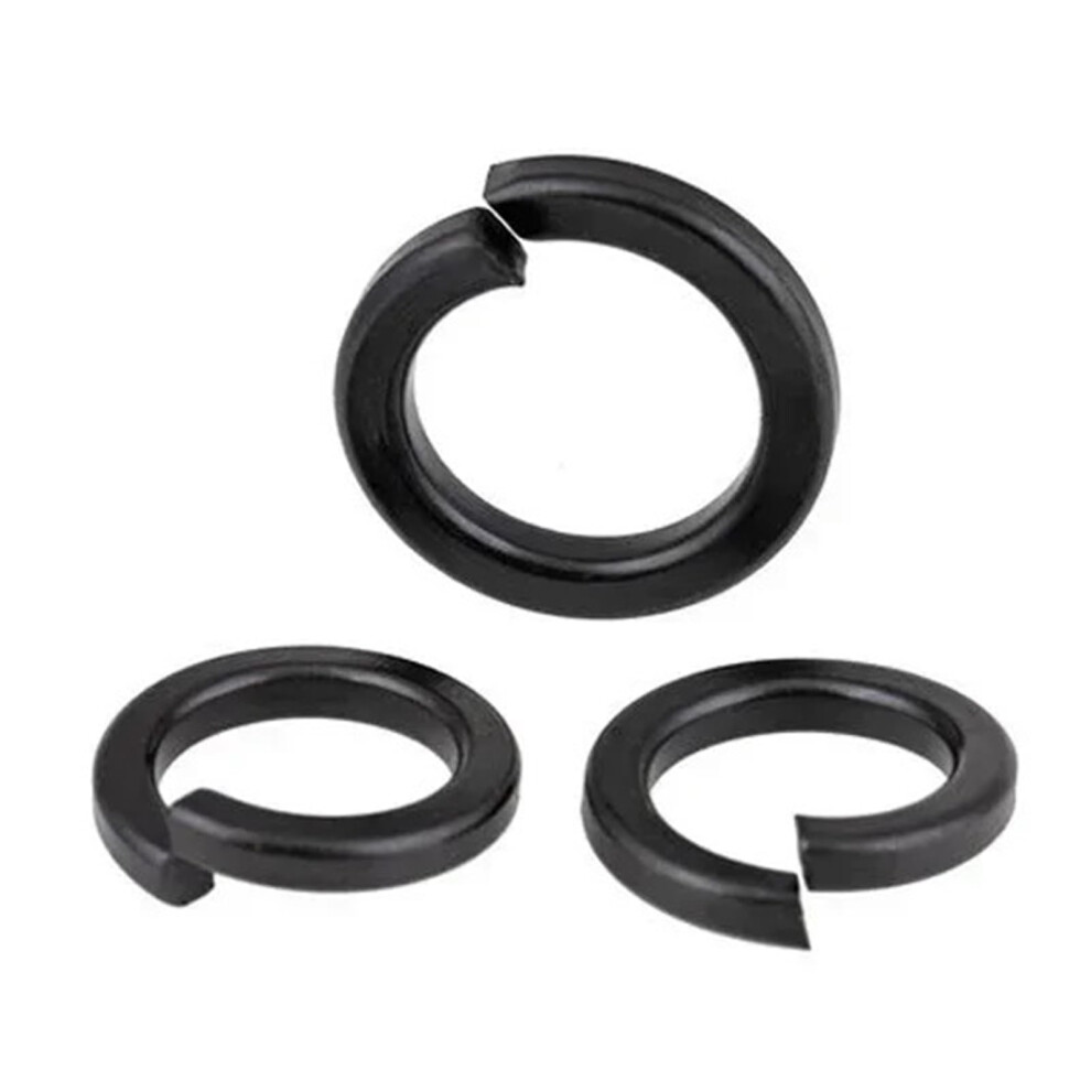 30Pcs M8 M10 M12 M14 M16 M18 Open Elastic Gaskets Washers Steel Spring Washer Spring Pad Gasket Black(M12) 940534627208