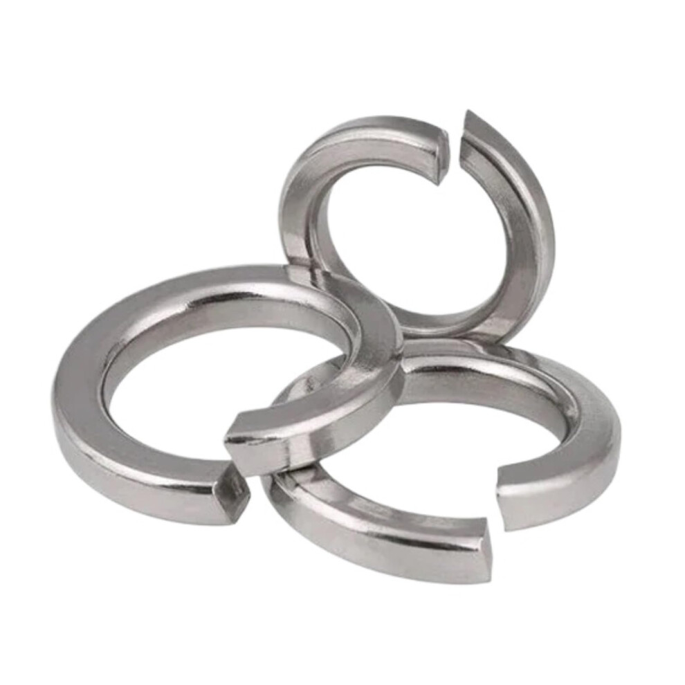 10Pcs M8 M10 M12 M14 M16 M18 Open Elastic Gaskets Washers Stainless Steel Spring Washer Spring Pad Gasket(M18) 940534627321