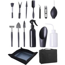 15 Pieces Succulent Plants Tools  Plant Repotting Mat and Storage Bag, Mini Garden Tools