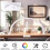 31.5 in Large Half Moon Desk LED Light, Easily Detachable  Assemblable, with Mobile Phone Holder 4