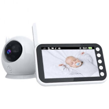 Video Baby Monitor, Baby Caregiver, 4.3 Inch IPS Screen Baby Camera Monitor Lullaby Feeding Alert