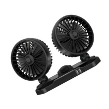 Car Fan Adjustable Rotation Low Noise Compact Electric Cooling Fan for Vehicles for Removing Smoke and Dust for Road Trips and Daily Commutes