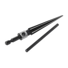 313mm Bridge Pin Hole Hand Held Reamer T Handle Tapered 6 Fluted Chamfer Bit Reaming Woodworker Core Drill Cutting Tool Reamer