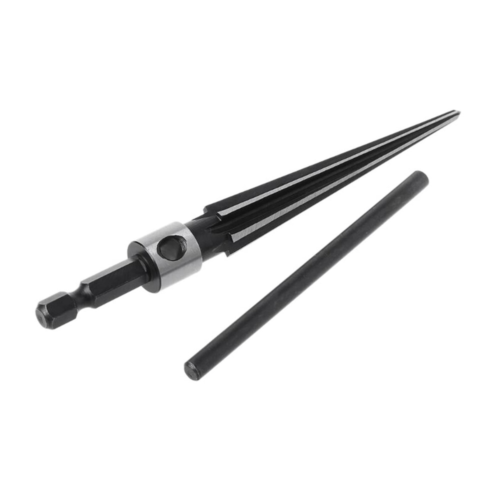 313Mm Bridge Pin Hole Hand Held Reamer T Handle Tapered 6 Fluted Chamfer Bit Reaming Woodworker Core Drill Cutting Tool Reamer 820064728111