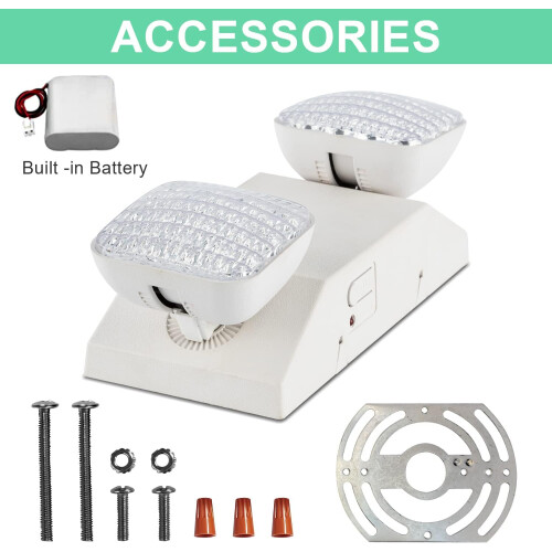 LED Emergency Exit Lighting Fixtures with 90 Minutes Long Backup Batteries, US Standard 2