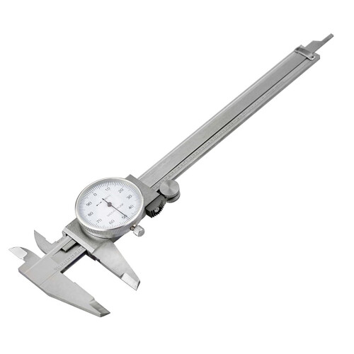 3-Way Measuring Steel Dial Caliper, 0-6' SAE - Precision Tool with Hard Ca - 780DC