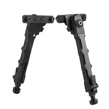 Bipod Black Aluminum Alloy Material HighEnd Quality V9 TwoPiece Bipod