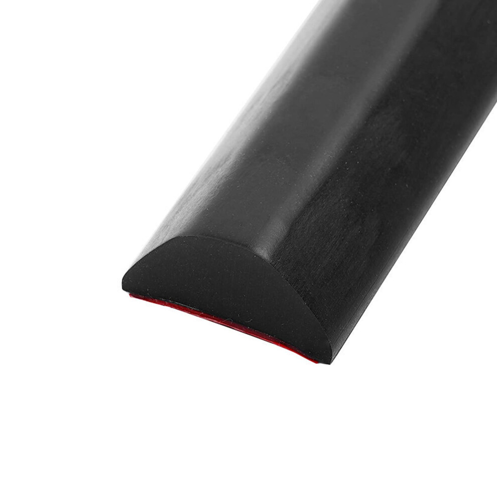 Collapsible Shower Threshold Water Dam, Silicone Shower Water Stopper Barrier, Black (67 Inch) 820064729880