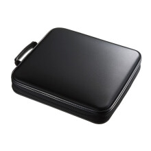 Plastic Case Zipper 160 Disc Storage Bag Compact Holder for Home Outdoor
