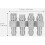 4 Way Nozzle Tip 1/4" Quick Connect, 4 Way Spray Modes Pressure Washer Nozzle 4