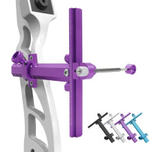Archery Recurve Bow Target Sight Adjustable Bow Sight with Ring and Single Fiber Optical Pin T Shape Archery Sights for Recurve Bows Target Practice