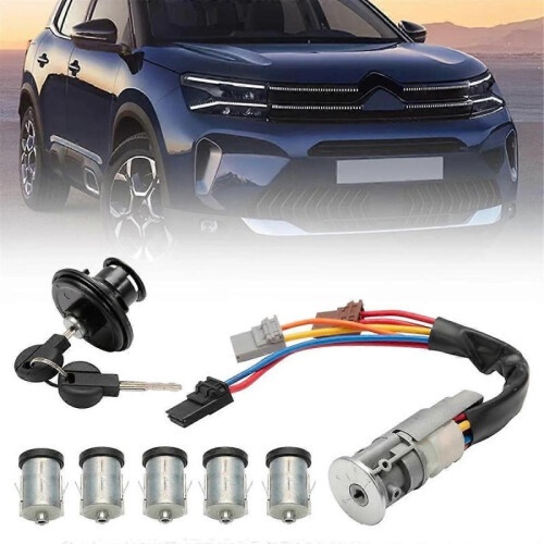 Lock Set Ignition Switch Kit 4162F4 4162L9 4162S1 4162-S1 for Jumpy Expert Scudo Door Lock Barrels 1