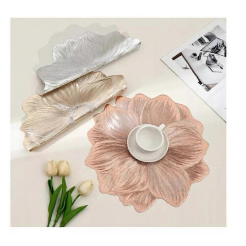 3pcs Raidley Creative Flower PVC Placemat – Waterproof & Oil-Proof for Tables 2
