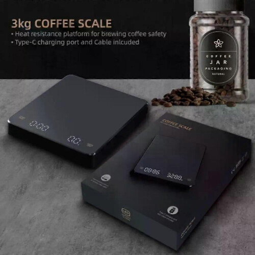 Timemore Black Mirror Basic + High Precision Electronic Scales Espresso Coffee Scale Smart Scales Automatic Timing Kitchen Scale 1