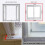 Weatherproofing Window Insulation Kit,Thermal Insulated Window Curtain,Winter Warm 5