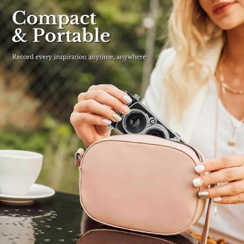 CHUZHAO Retro Mini Digital Camera - 4K Autofocus Twin-Lens Vintage Camera 2