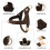 (L:Chest 65-81cm, Brown) No Pull Adjustable Pet Dog Harness Front Leading with Metal Buckle 2