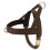 (L:Chest 65-81cm, Brown) No Pull Adjustable Pet Dog Harness Front Leading with Metal Buckle 3