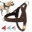 (L:Chest 65-81cm, Brown) No Pull Adjustable Pet Dog Harness Front Leading with Metal Buckle 1