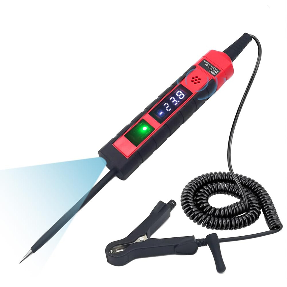 Test Pen,Ns-870 Digital Auto Power Test Pen 4-75Vdc Voltage Tester Bipolar Car Wiring Tester Versatile Automobile Troubleshooting Tools 940534631786