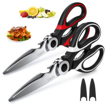 Kitchen Scissor For General Use 2Packs, Kitchen Raptor Meat Shears,Dishwasher Safe