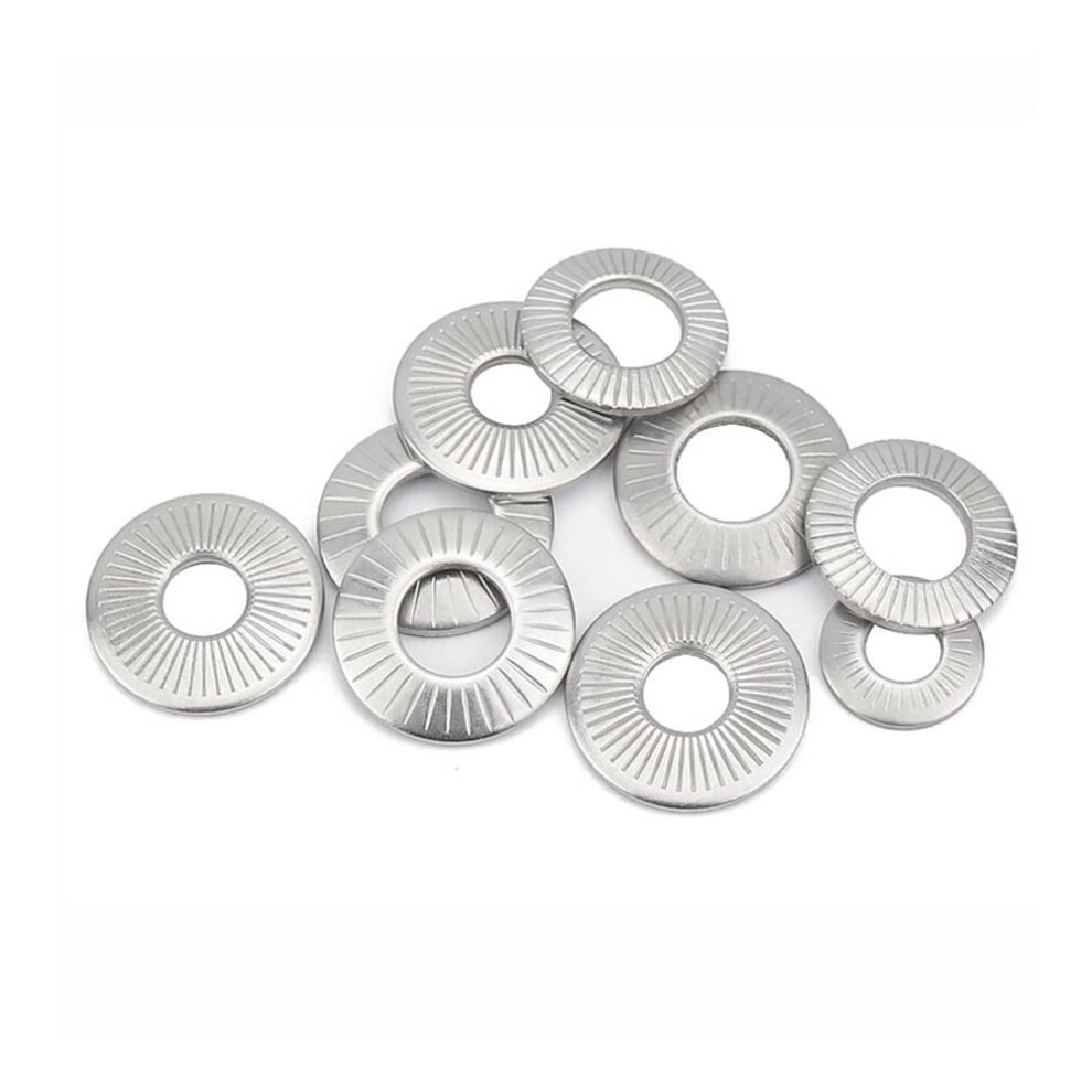 Knurled Spring Washers Stainless Steel Knurled Washers, 2/50 A2 304 Stainless Steel M3 - M16-image-OPC-PHXNNYY-NEW