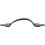 Black Wrought Iron Cabinet Handle 6.5' L Rustic Fleur De Lis Pull Handle Rust Resistant 2