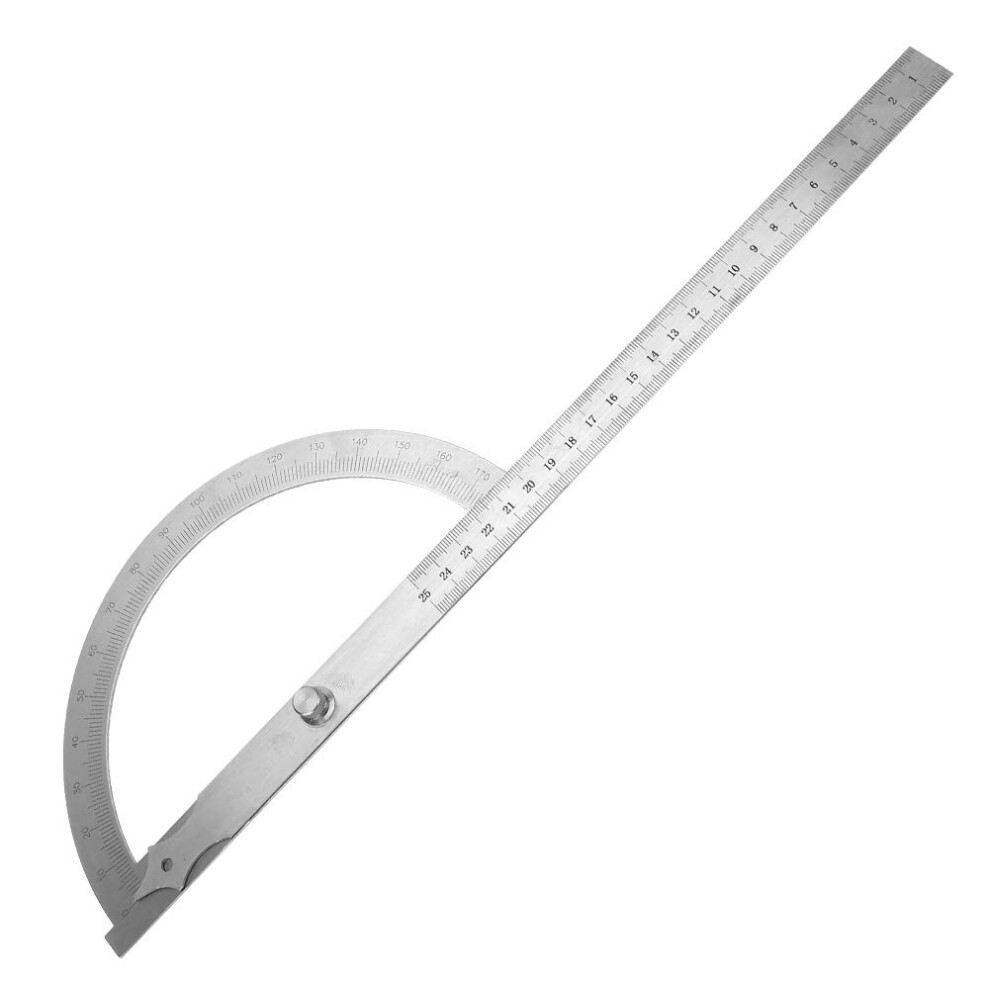 Angle Ruler Stainless Steel 0-180 Degrees Protractor Angle Ruler For Woodworking Construction 940534633513