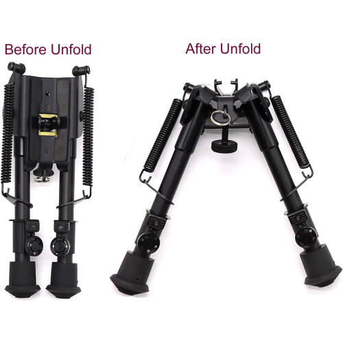 GOODTAC Tactical Rifle Bipod Rotate Leg 4 Adapters Choice 2
